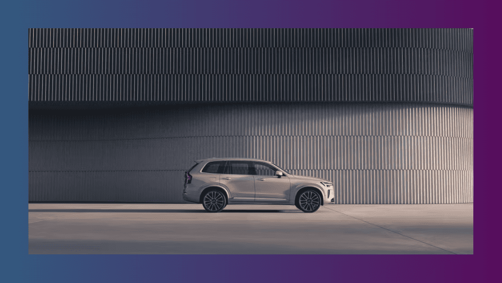 Volvo XC90 2025 вид сбоку